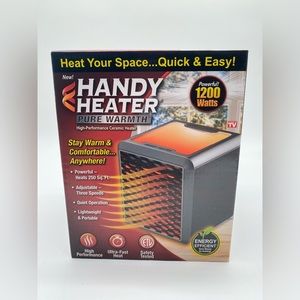 Handy Heater 1200 Watt Pure Warmth Ceramic Space Heater - NEW IN BOX